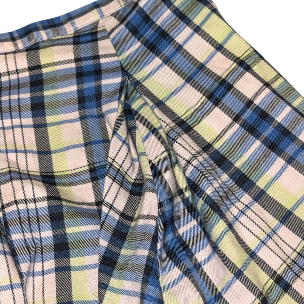 NEW SO Goods for Life Plaid Mini Skirt – Size 13 Juniors – Navy Pink Yellow - Picture 7 of 10
